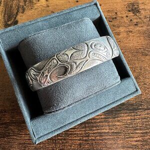 David Yurman Wide Northwest Cuff Bracelet in Sterling Silver - 11mm - Small